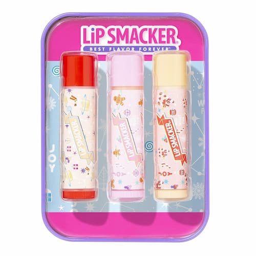 Lip Smacker 3-Piece Holiday Christmas Lip Balm Tin