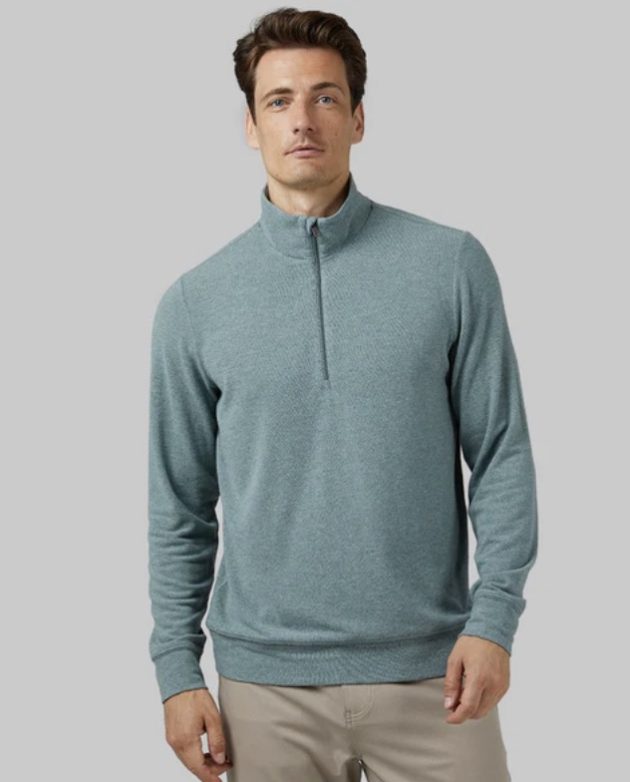 MEN'S SWEATER KNIT 1/4 ZIP TOP